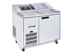 Williams Jade Pizza - One Door White Colorbond Pizza Prep Counter Refrigerator With Blown Air Well