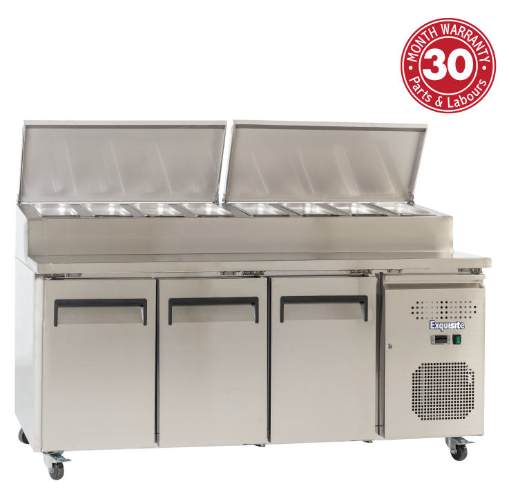 Exquisite MTC363H Stainless Steel Top Food Preparation Refrigerators
