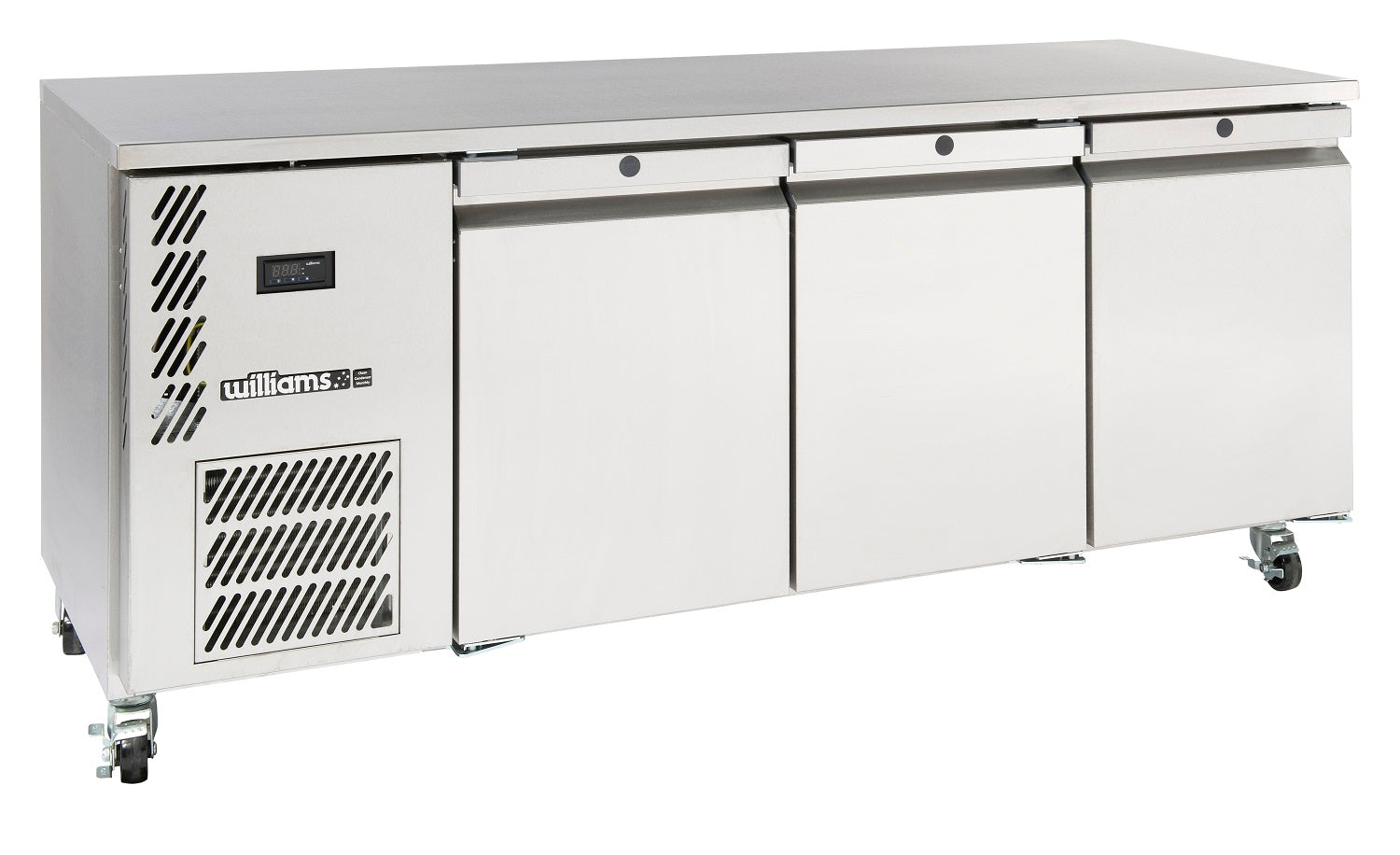 Williams Opal - Three Door Stainless Steel Remote Under Counter Freezer
