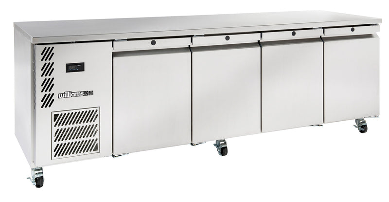 Williams Opal - Four Door Stainless Steel Under Counter Refrigerator