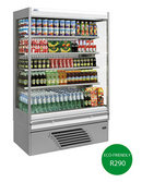 Bonnet Neve Offlip 3 Green - W937mm Open Display Chiller - White/Grey