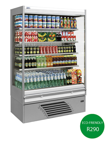 Bonnet Neve OFFLIP 3 GREEN 093: slim line multi-deck R290 open chiller