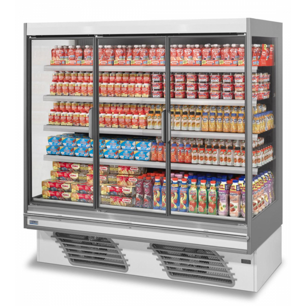 Bonnet Neve ONWAVE 3 ECO 1250: glass door multi-deck chiller