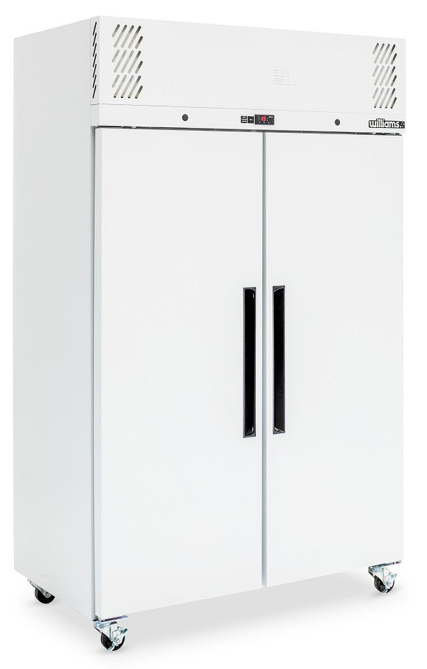 Williams Pearl - Two Door White Colorbond Upright Storage Refrigerator