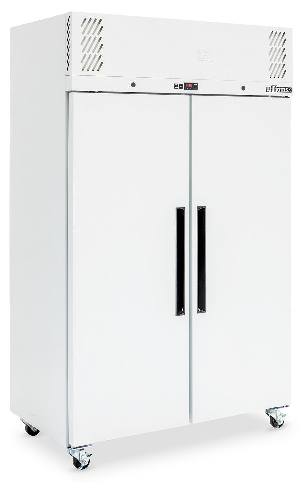 Williams Pearl - Two Door White Colorbond Upright Storage Freezer