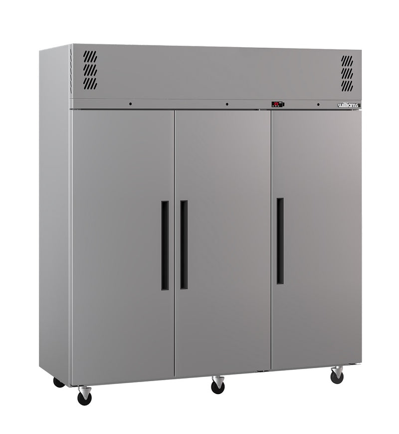 Williams Pearl - Three Door Stainless Steel Upright Storage Freezer
