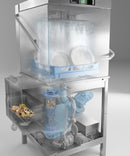 Hobart PREMAXAUP: high performance hood dishwasher withVAPOSTOP and Automatic Soil Removal