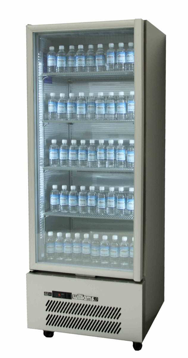 Williams Quartz Star - One Door Stainless Steel Upright Display Refrigerator