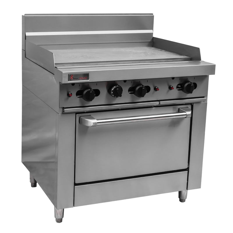 Trueheat RCR9-9G: oven with griddle 900mm (NG or LP gas)