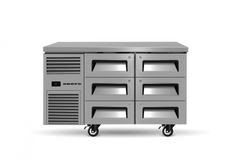 Skope ReFlex 6 Drawer Underbench GN 1/1 Fridge RF7.UBR.2.D6