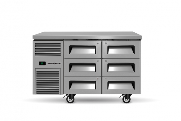 Skope ReFlex 6 Drawer Underbench GN 1/1 Fridge RF7.UBR.2.D6