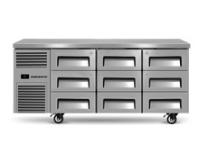 Skope ReFlex 9 Drawer Underbench GN 1/1 Fridge RF7.UBR.3.D9