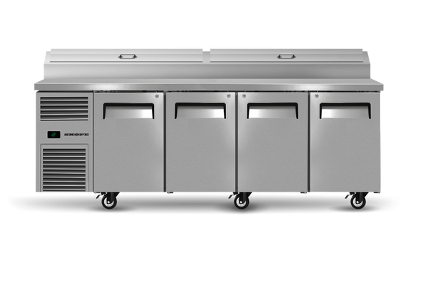 Skope ReFlex 4 Solid Door GN Compatible Pizza Preparation Fridge RF8.PPZ.4.SD
