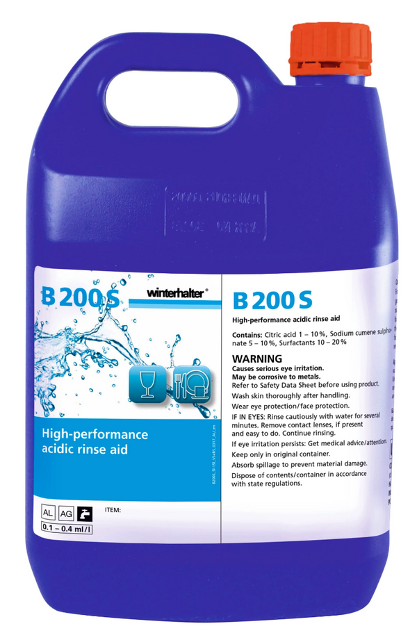 Winterhalter B200S 2x5l Liquid Glass Washing Rinse Aid