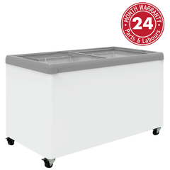 Exquisite - SD450 - Flat Glass Display Chest Freezers - 390L