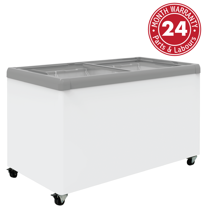 Exquisite - SD450 - Flat Glass Display Chest Freezers - 390L