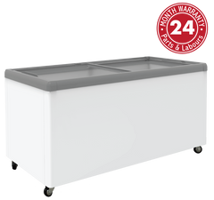 Exquisite - SD650 - Flat Glass Display Chest Freezers - 566 L
