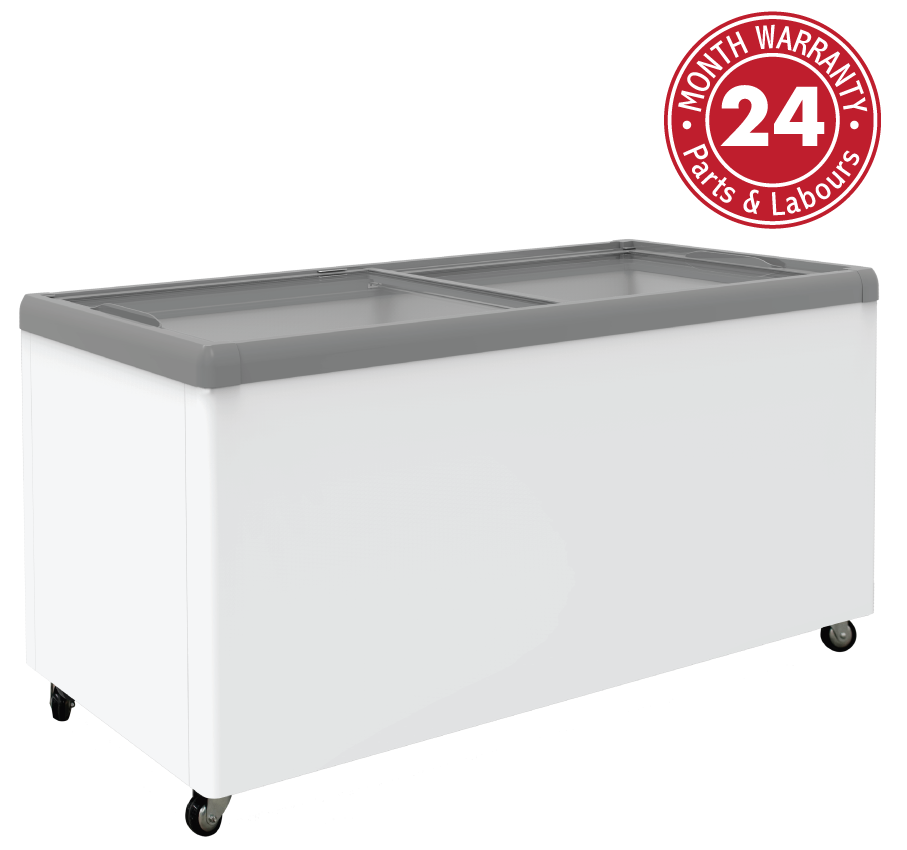 Exquisite - SD650 - Flat Glass Display Chest Freezers - 566 L