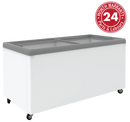 Exquisite - SD650 - Flat Glass Display Chest Freezers - 566 L