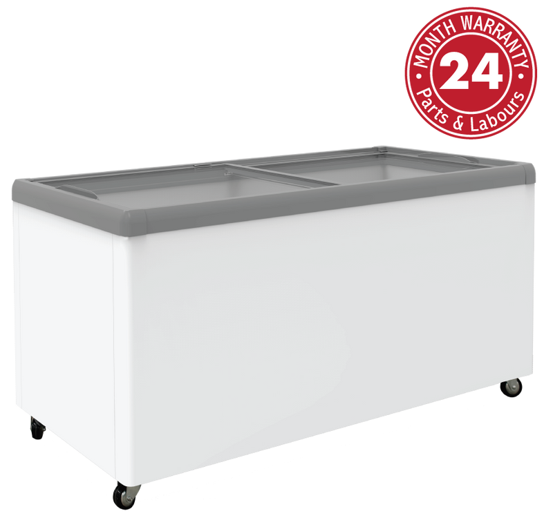 Exquisite SD650 Flat Glass Display Chest Freezers - 566 L