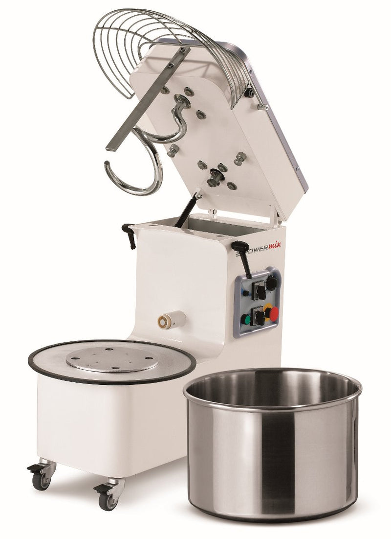 Mecnosud Tilting Head Removable 50Lt Bowl Mixer 3 Phase 2 Speed