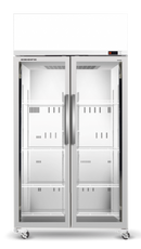 SKOPE TCE1000N EziCore: 2 Door Glass Display Fridge