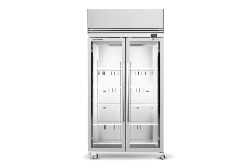 TMF1000N-A Glass 2 Door Upright Display or Storage Freezer