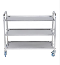 STAINLESS STEEL 3 TIER TROLLEY