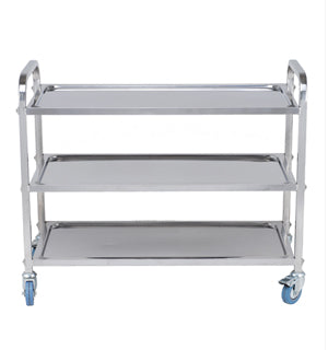 STAINLESS STEEL 3 TIER TROLLEY