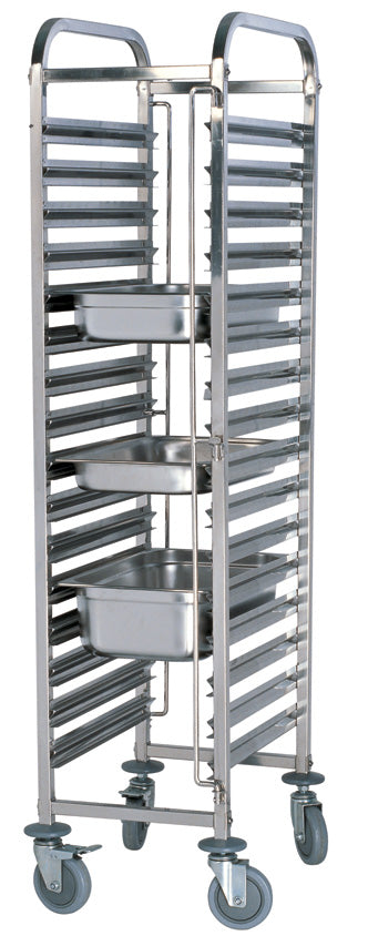 STAINLESS STEEL 15 TIER GN TROLLEY