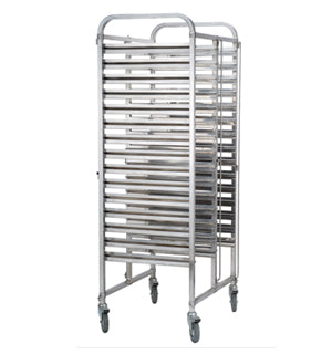 STAINLESS STEEL 2 X 15 TIER GN TROLLEY