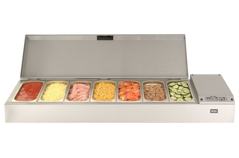 Williams Thermowell - Seven Pan Counter Top Refrigerated Well