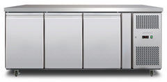 Bromic Under Bench Storage Fridge - 417L LED 3 Door - Stainless Steel UBC1795SD-NR