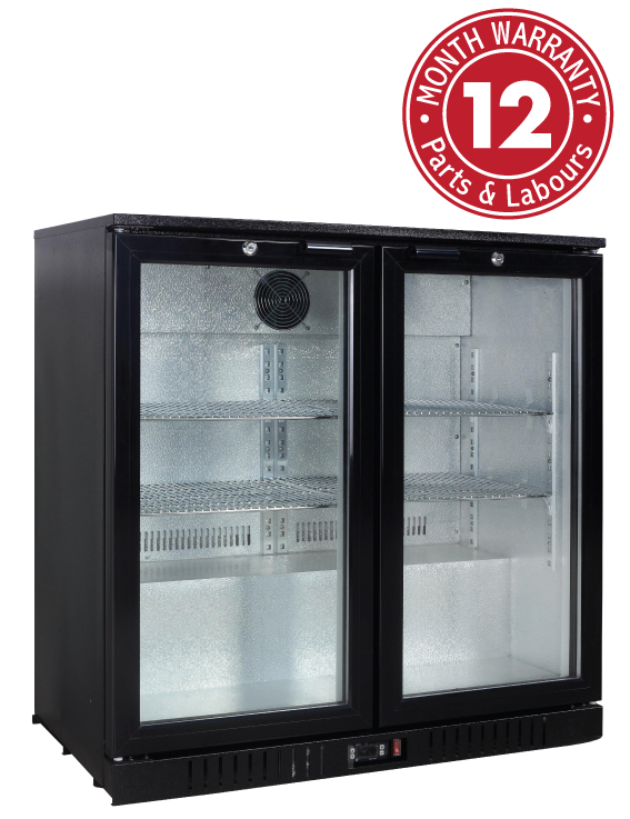 Exquisite UBC210 Two Swing Doors Backbar Display Refrigerators