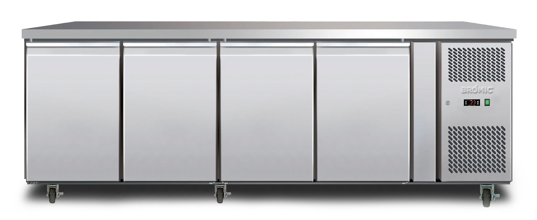 Bromic Under Bench Storage Fridge - 553L LED 4 Door - Stainless Steel UBC2230SD-NR