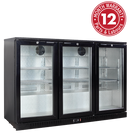 Exquisite UBC330L Three Swing Doors Backbar Display Refrigerators