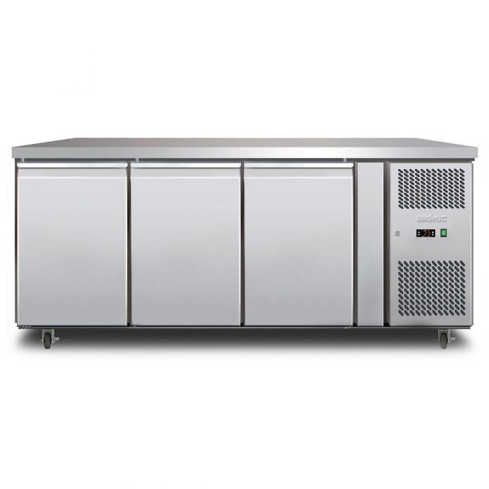 Bromic Under Bench Storage Freezer - 417L 3 Door - Stainless Steel UBF1795SD-NR