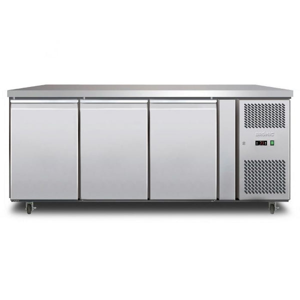 Bromic Under Bench Storage Freezer - 417L 3 Door - Stainless Steel UBF1795SD-NR