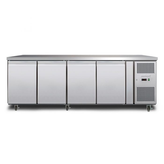 Bromic Under Bench Storage Freezer - 553L LED 4 Door - Stainless Steel UBF2230SD-NR