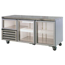 Anvil Aire UBG6180 Bar Fridge 2½ Glass Doors 1800mm