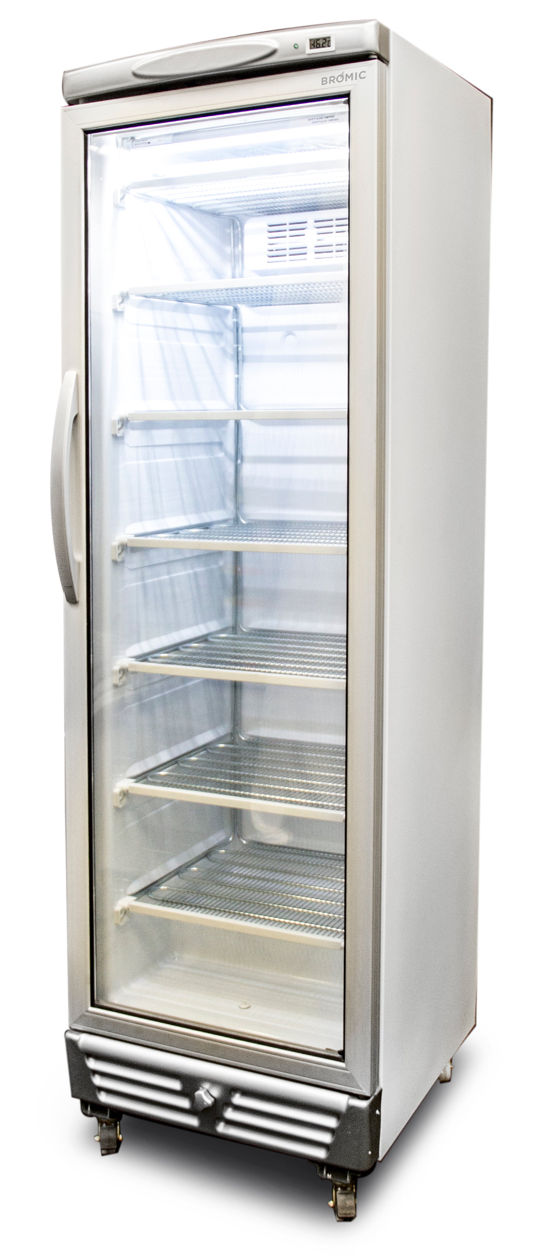 Bromic Upright Display Freezer LED Flat Glass Door 300L UF0374S-NR