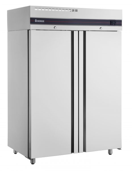 Inomak Slimline Solid Upright Double Door Freezer