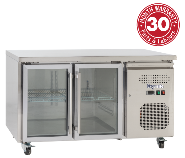 Exquisite Slimline Glass Doors Underbench Storage Refrigerators