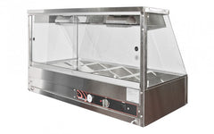 WOODSON 2 Module Straight Glass Hot Food Display - W.HFS22